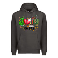 Smoke Jolly Nurse Black Premium Hoodie - CowhideDigitalArt