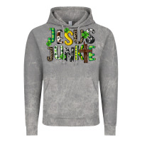 Cloud Rock Jesus junkie St. Patrick's Vintage Hoodie - CowGirlArtShop