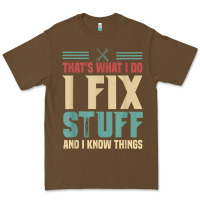 Cacao that's what i do   i fix stuff and i know things Premium Tee - longCreatives