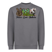 Storm Leopard Peace Love Baboon Heavyweight Sweatshirt - LillyAllenDesigns