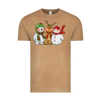 Vintage Camel christmas polar bear reindeer and snowman Vintage Tee - CowGirlArtShop