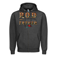 Charcoal Heather rod father Zipper Hoodie - Artiststas