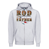 Heather Grey rod father Zipper Hoodie - Artiststas