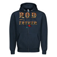 Navy rod father Zipper Hoodie - Artiststas