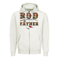 Oatmeal Heather rod father Zipper Hoodie - Artiststas