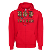 Red rod father Zipper Hoodie - Artiststas