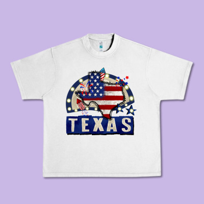 Texas 4th Of July Urban Heavy Tee Designed By Cowgirlartshop