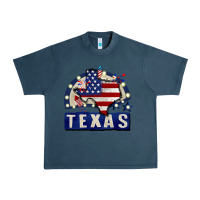Midnight Navy texas 4th of july Urban Heavy Tee - CowGirlArtShop