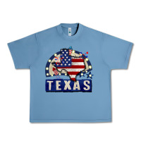 Pebble Blue texas 4th of july Urban Heavy Tee - CowGirlArtShop