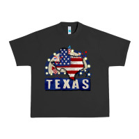 Pigment Black texas 4th of july Urban Heavy Tee - CowGirlArtShop