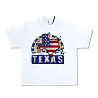 White texas 4th of july Urban Heavy Tee - CowGirlArtShop