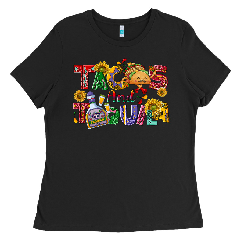 Tacos And Tequila Ladies Tee by NancyCooperArtShop | Teevron