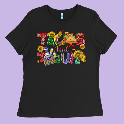 Tacos And Tequila Ladies Tee Designed By Nancycooperartshop