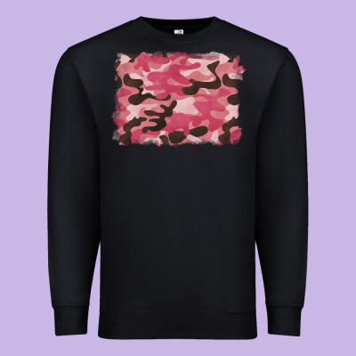 Pink Camouflage Background Premium Sweatshirt Designed By Barkaloodesign
