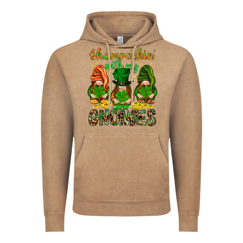 Shamrockin' With My Gnomies St. Patricks Day Vintage Hoodie by HowdyJamesFarm | Teevron