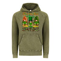 Vintage Olive Shamrockin' with my gnomies St. Patricks day Vintage Hoodie - HowdyJamesFarm