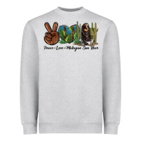 Peace Love Malayan Sun Bear Heavyweight Sweatshirt | Teevron