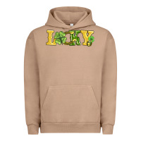 Pigment Burro lucky horseshoe and four leaf clover Urban Hoodie - AdoDesignShop