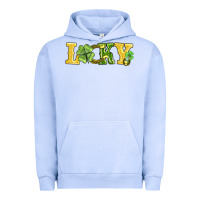 Pigment Grape Ice lucky horseshoe and four leaf clover Urban Hoodie - AdoDesignShop