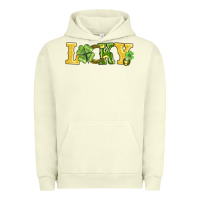 Pigment Pistachio lucky horseshoe and four leaf clover Urban Hoodie - AdoDesignShop