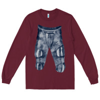 Burgundy football padded pant fa element Long Sleeve Tee - FaDigitalArtStudio