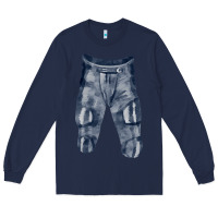 Navy football padded pant fa element Long Sleeve Tee - FaDigitalArtStudio