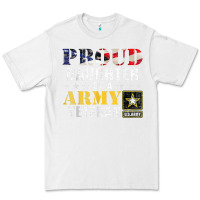 White proud daughter of a army veteran american flag military gift Premium Tee - longCreatives