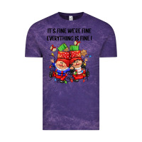Cloud Purple its fine were fine everything is fine Vintage Tee - CowGirlArtShop