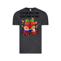Vintage Black its fine were fine everything is fine Vintage Tee - CowGirlArtShop