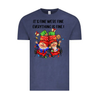 Vintage Denim its fine were fine everything is fine Vintage Tee - CowGirlArtShop