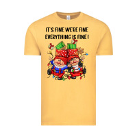 Vintage Mustard its fine were fine everything is fine Vintage Tee - CowGirlArtShop