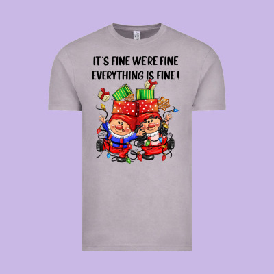 Its Fine Were Fine Everything Is Fine Vintage Tee Designed By Cowgirlartshop