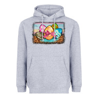 Heather Grey easter egg background Heavyweight Hoodie - BarkalooDesign