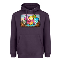Plum easter egg background Heavyweight Hoodie - BarkalooDesign