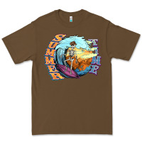 Cacao summer time skeleton surfing Premium Tee - NancyCooperArtShop