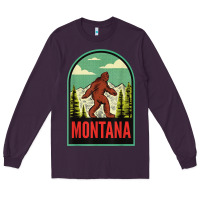 Plum montana vintage bigfoot travel Long Sleeve Tee - longCreatives