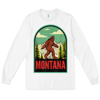 White montana vintage bigfoot travel Long Sleeve Tee - longCreatives