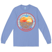 Colony Blue Vintage Grand Canyon National Park Retro 80s Graphic Long Sleeve Tee - longCreatives