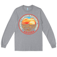 Heather Grey Vintage Grand Canyon National Park Retro 80s Graphic Long Sleeve Tee - longCreatives