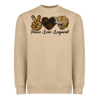 Peace Love Lion Head Heavyweight Sweatshirt | Teevron