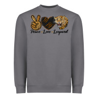 Storm Peace Love Lion Head Heavyweight Sweatshirt - LillyAllenDesigns