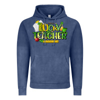 Vintage Denim lucky teacher St. Patrick's Day Vintage Hoodie - HowdyJamesFarm
