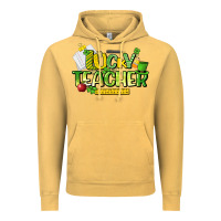 Vintage Mustard lucky teacher St. Patrick's Day Vintage Hoodie - HowdyJamesFarm