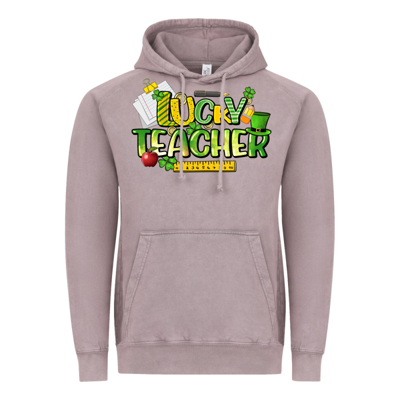 Lucky Teacher St. Patrick's Day Vintage Hoodie by HowdyJamesFarm | Teevron