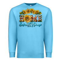 Ocean Blue home sweet home sunflower Premium Sweatshirt - BarkalooDesign