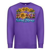 Purple home sweet home sunflower Premium Sweatshirt - BarkalooDesign