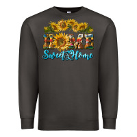 Smoke home sweet home sunflower Premium Sweatshirt - BarkalooDesign