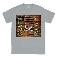 Heather Grey daddy's hunting buddy Classic Tee - TumblerDesignByShophia