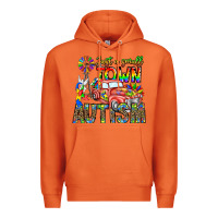 Carrot Just a Girl Small Town Autism Premium Hoodie - CowhideDigitalArt