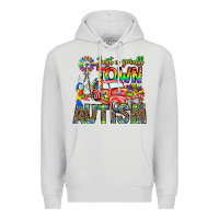 Dove Grey Just a Girl Small Town Autism Premium Hoodie - CowhideDigitalArt
